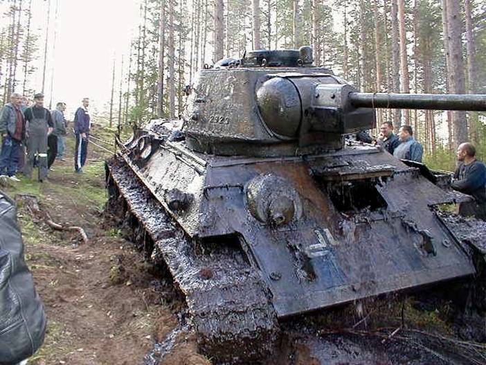 Who Tube T 34 Tank Rescued From The Marshland