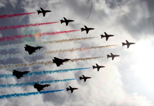 Luftwaffe Bombs Force Evacuation of the Red Arrows