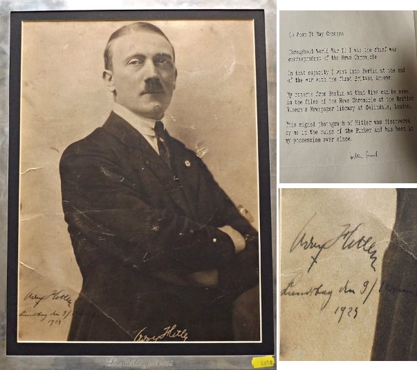 Signed Portrait of Notorious German Dictator To be Auctioned, Expected ...