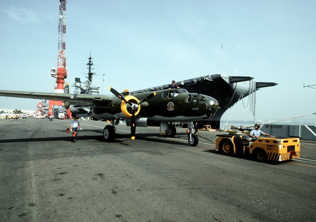 Seen This Before?? In 1992 B-25s Take Off From A Carrier Once More To ...