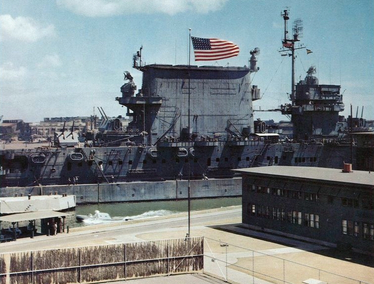 USS Saratoga CV 3 At Pearl Harbor 1945 WAR HISTORY ONLINE