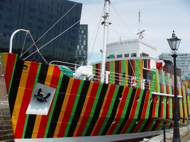 Hiding Ships In Plain Sight How Dazzle Camouflage Is Used To Confuse   Dazzle Ship Liverpool 2 640x480 