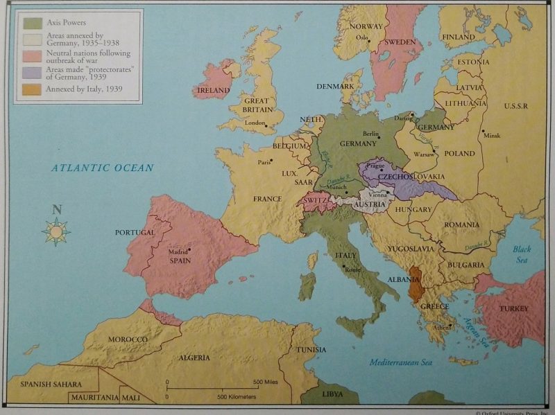 Wwii Map Of Europe Map-Of-Europe-Wwii-2 - War History Online