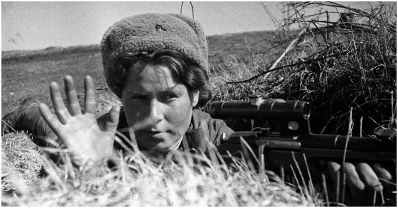 TIL that when Lyudmila Pavlichenko, a Soviet sniper, was being promoted for 257 confirmed kills against the invading Germans her acceptance speech was simply 