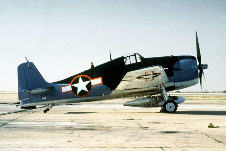 Un Grumman F6F-3 Hellcat, nel 1984.