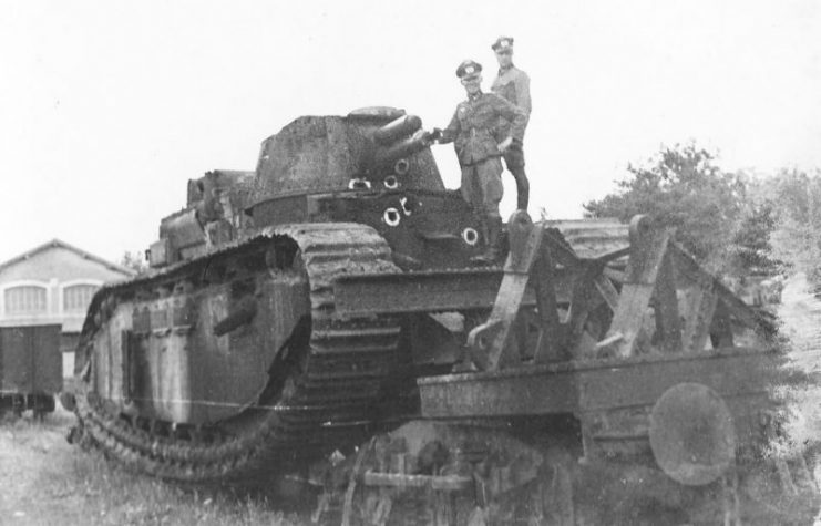 fransk supertung tank Char 2C