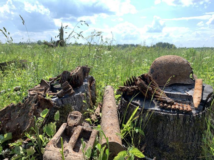 Relics of war litter the landscape to this very day. The bitter fighting left a trail of debris and destruction. (Jonny Bay 2019)