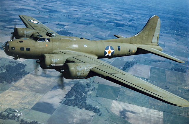 Boeing B-17E aircraft in flight