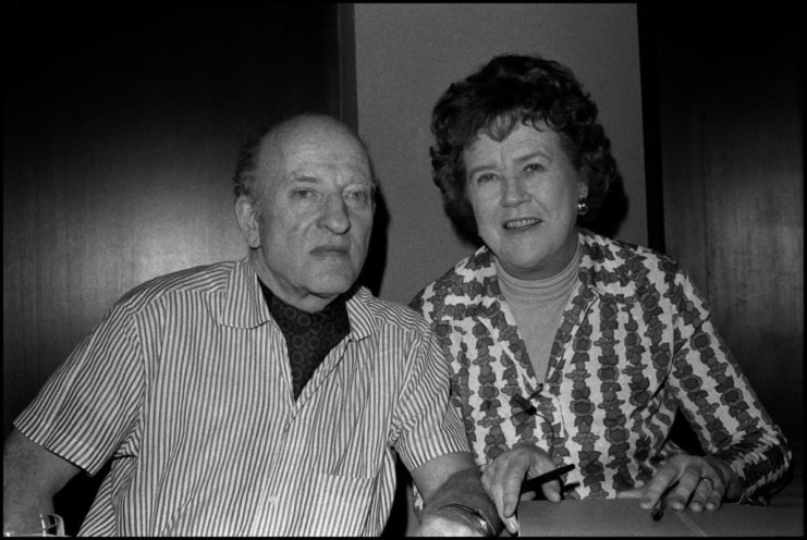 Julia Child and Paul Child 