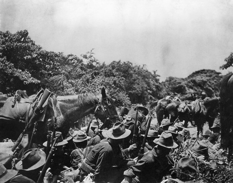 The 16th Infantry during the Battle of San Juan Hill 