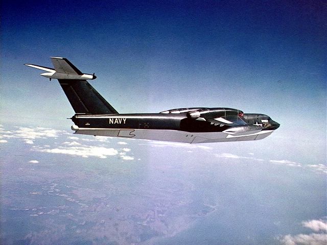 Martin P6M SeaMaster in flight