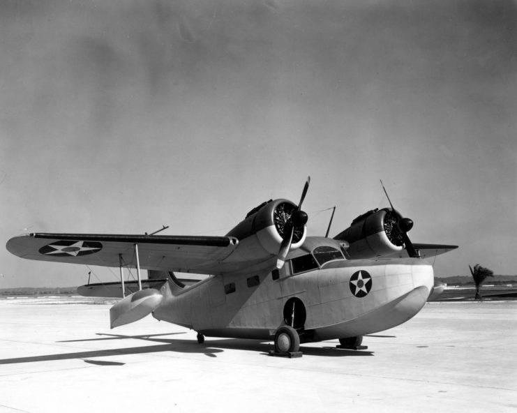 JRF-5 Goose on the runway