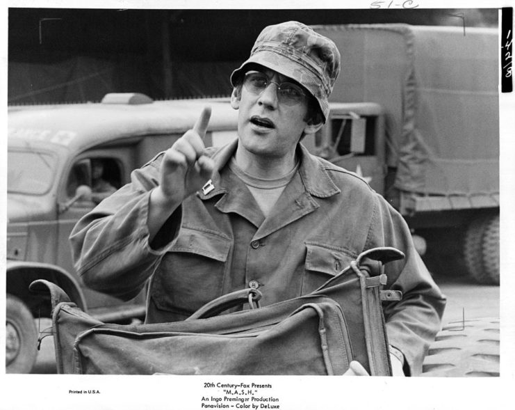 Donald Sutherland as Hawkeye Pierce in 'M*A*S*H'