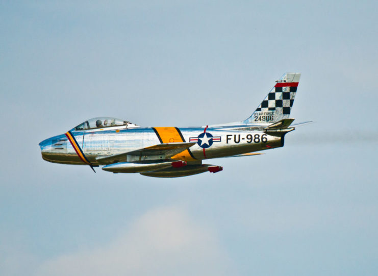 North American F-86 Sabre in flight