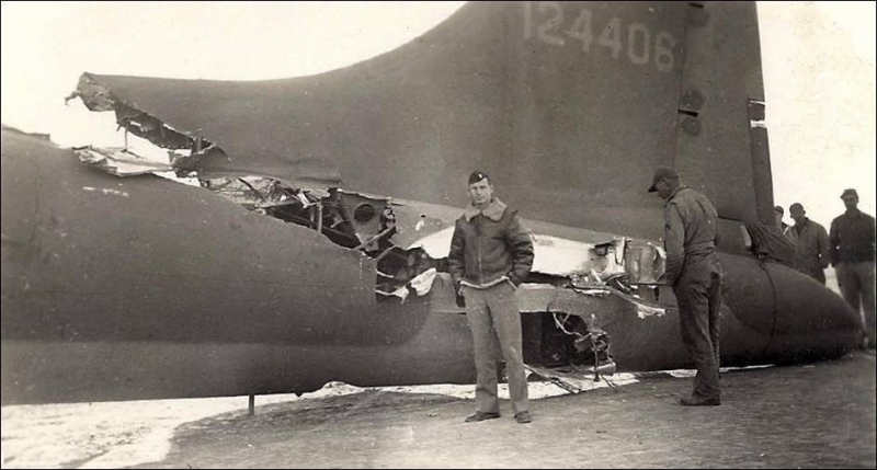 WW II B-17 Survival Story - Virtually Cut In Half By A Mid Air ...