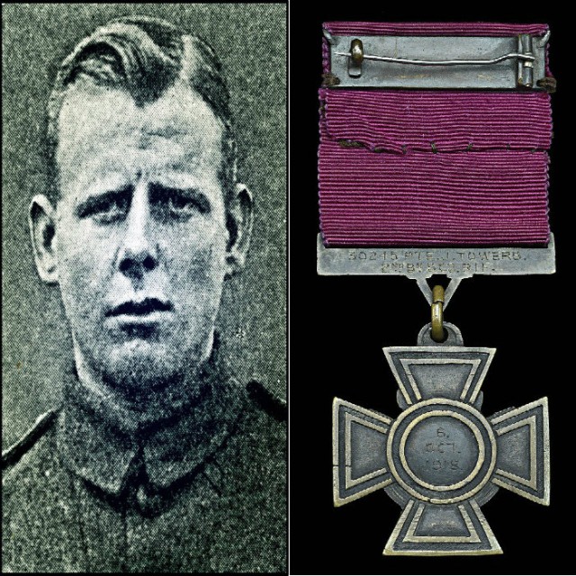 Victoria Cross Medal Of WWI Hero Given After Suicidal Mission For Sale   Victoria Cross Medal Pte Towers 640x640 