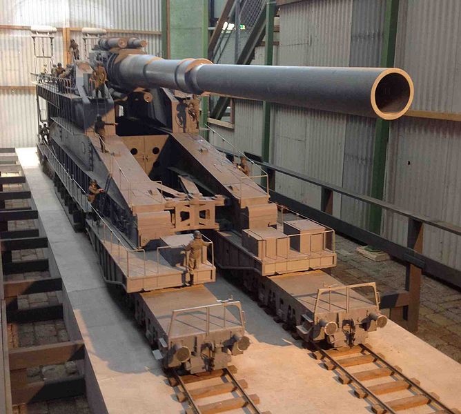 SCHWERER GUSTAV, This German monster fired a 14000 lb shell…