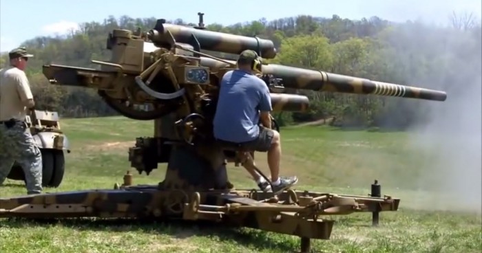 Shooting the 88mm FLAK Gun (Watch) | War History Online