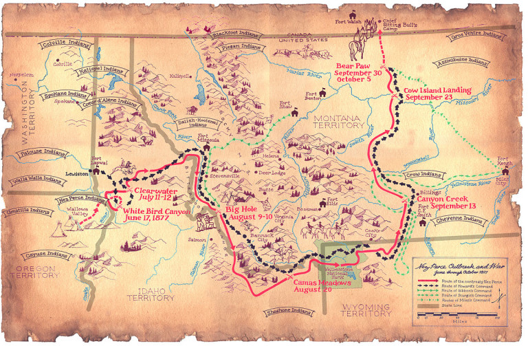 The 1,000 Mile Fighting Retreat of the Nez Perce - Native Americans ...