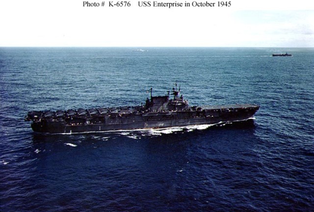 11 Amazing WWII Color Pictures Of The USS Enterprise - Big E | War ...