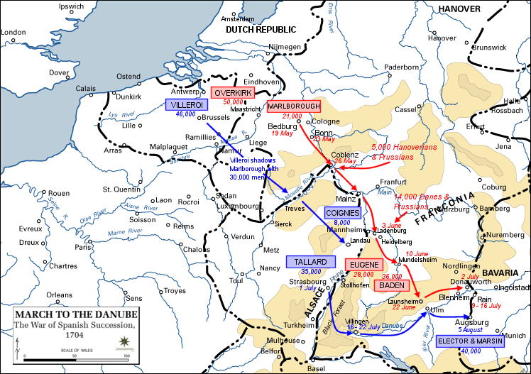 Marlborough's March to the Danube & Battle of Blenheim | War History Online