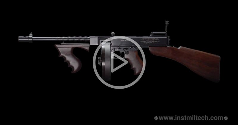 Model Of Thompson Submachine Gun The Original Tommy Gun Watch