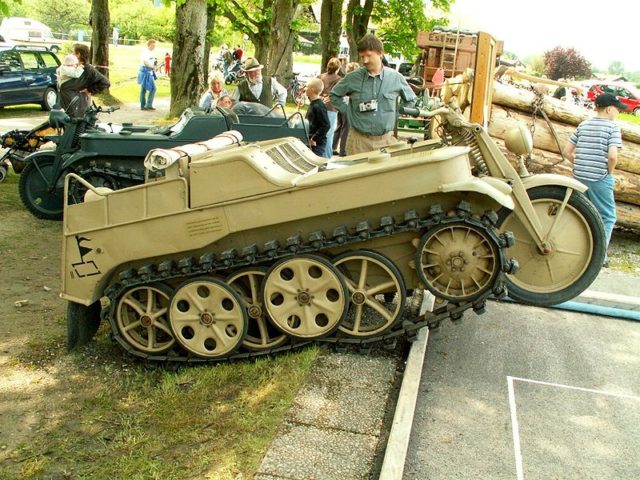 A Weird Wehrmacht Vehicle - Half Tank, Half Motorbike - This Is