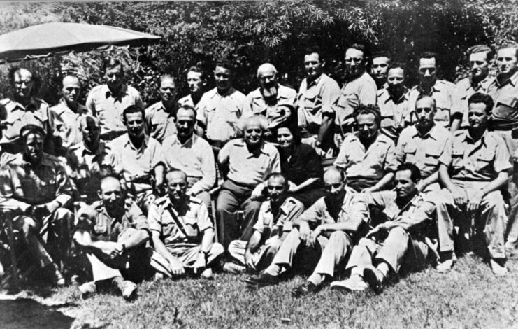 Members of the Haganah  High Command standing together