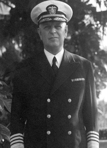 Husband E. Kimmel standing in his military uniform