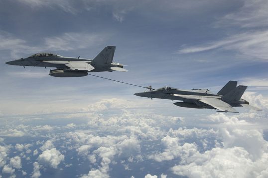 New F-35C Lightning and Super Hornet Damaged in Mid-air Re-fueling ...