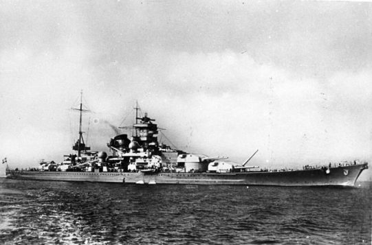 The Scharnhorst - only 36 members of the crew escaped a watery grave ...