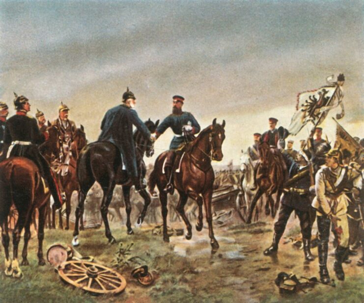 Painting of the Battle of Königgrätz