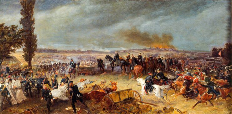 Painting of the Battle of Königgrätz