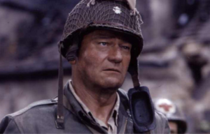 John Wayne as Lt. Col. Benjamin H. Vandervoort in 'The Longest Day'