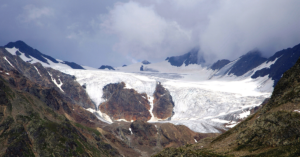 Dosegù Glacier in Stelvia National Park, Italy.