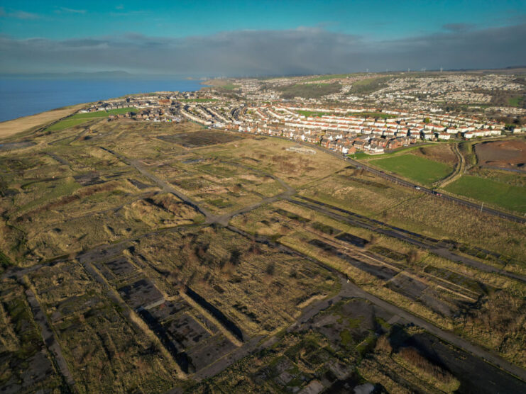 Aerial view of Whitehaven, Cumbria