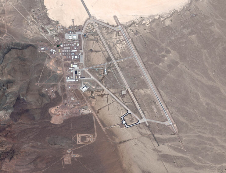 Aerial view of Area 51