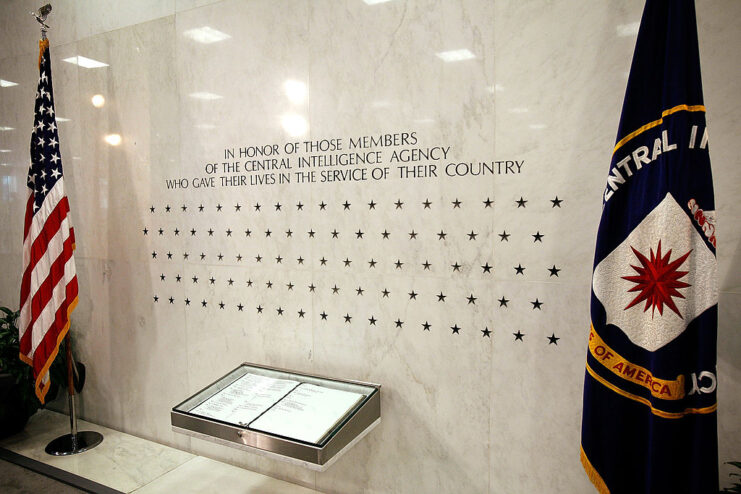 View of the CIA Memorial Wall