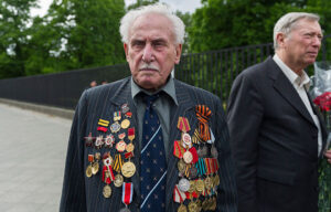 David Dushman standing near an older man