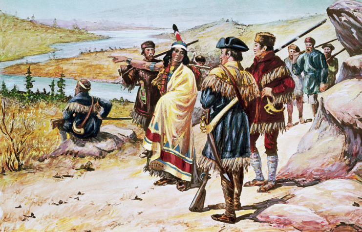 Painting of the Lewis and Clark Expedition