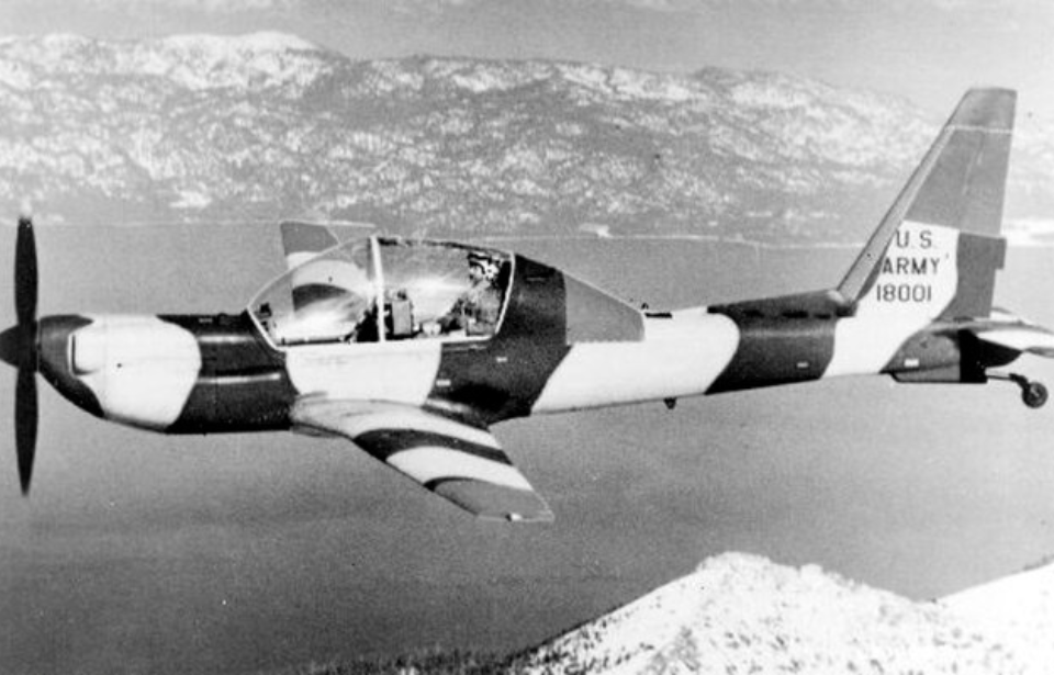 Lockheed YO-3A Quiet Star in flight