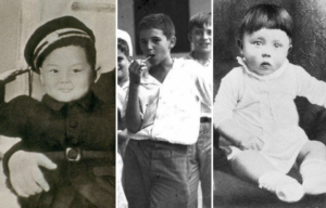 Kim Jong-Il as a baby + Fidel Castro with his classmates + Adolf Hitler as a baby