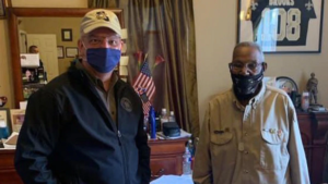 Governor John Bel Edwards and Lawrence Brooks, the world's oldest living WWII veteran(Gov. John Bel Edwards)