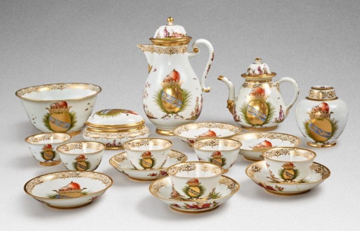 Meissen armorial tea and coffee service