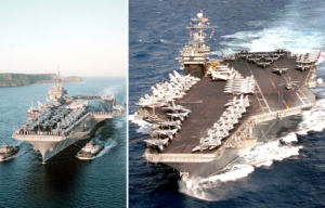 USS Kitty Hawk + USS John F. Kennedy