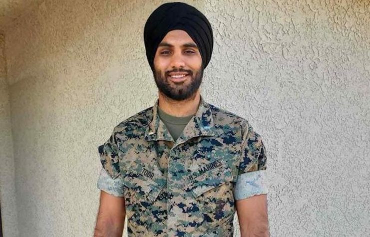 First Lieutenant Sukhbir Toor in uniform