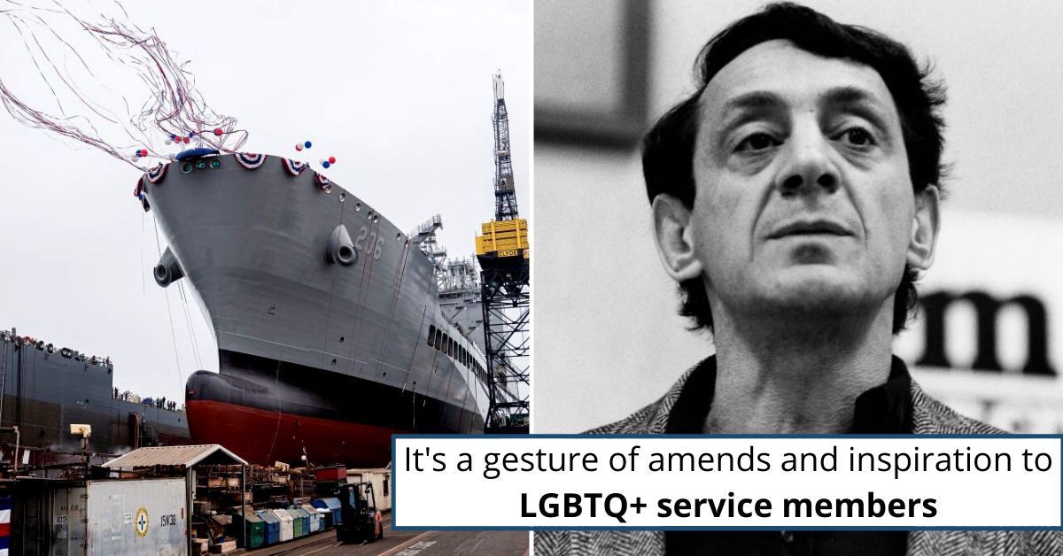 Us Navy Launches Ship Named For Gay Rights Leader Harvey Milk War History Online