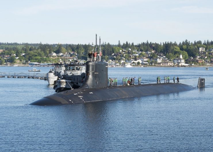 USS Connecticut Damaged by Sea Mountain