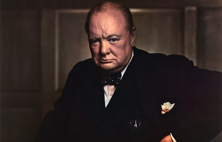 Portrait of Winston Churchill