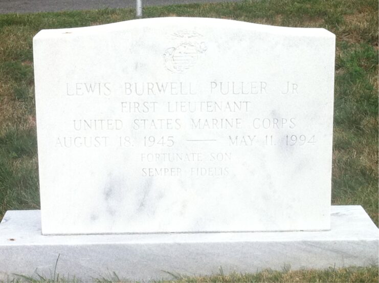 Lewis Burwell Puller, Jr.'s gravestone